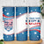 Personalized USA Rowing Skinny Tumbler 2024 United States Flag Curve Style