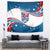 Personalized USA Rowing Tapestry 2024 United States Flag Curve Style