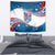 Personalized USA Rowing Tapestry 2024 United States Flag Curve Style