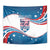 Personalized USA Rowing Tapestry 2024 United States Flag Curve Style