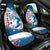 Personalized USA Surfing Car Seat Cover 2024 United States Flag Curve Style - Wonder Print Shop