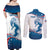 Personalized USA Surfing Couples Matching Off Shoulder Maxi Dress and Long Sleeve Button Shirt 2024 United States Flag Curve Style - Wonder Print Shop