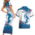 Personalized USA Surfing Couples Matching Short Sleeve Bodycon Dress and Hawaiian Shirt 2024 United States Flag Curve Style - Wonder Print Shop