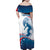 Personalized USA Surfing Family Matching Off Shoulder Maxi Dress and Hawaiian Shirt 2024 United States Flag Curve Style - Wonder Print Shop