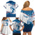 Personalized USA Surfing Family Matching Off Shoulder Short Dress and Hawaiian Shirt 2024 United States Flag Curve Style - Wonder Print Shop