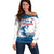 Personalized USA Surfing Off Shoulder Sweater 2024 United States Flag Curve Style - Wonder Print Shop