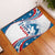 Personalized USA Surfing Rubber Doormat 2024 United States Flag Curve Style