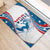 Personalized USA Surfing Rubber Doormat 2024 United States Flag Curve Style