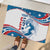 Personalized USA Surfing Rubber Doormat 2024 United States Flag Curve Style