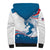 Personalized USA Surfing Sherpa Hoodie 2024 United States Flag Curve Style