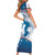 Personalized USA Surfing Short Sleeve Bodycon Dress 2024 United States Flag Curve Style