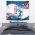 Personalized USA Surfing Tapestry 2024 United States Flag Curve Style