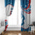 Personalized USA Surfing Window Curtain 2024 United States Flag Curve Style