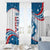 Personalized USA Surfing Window Curtain 2024 United States Flag Curve Style