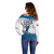 Personalized USA Golf Off Shoulder Sweater 2024 United States Flag Curve Style - Wonder Print Shop