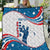 Personalized USA Golf Quilt 2024 United States Flag Curve Style