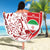 Custom Iran Football Beach Blanket Go Team Melli Leopard Pattern - Wonder Print Shop