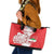 Custom Iran Football Leather Tote Bag Go Team Melli Leopard Pattern