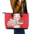 Custom Iran Football Leather Tote Bag Go Team Melli Leopard Pattern