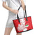 Custom Iran Football Leather Tote Bag Go Team Melli Leopard Pattern