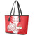 Custom Iran Football Leather Tote Bag Go Team Melli Leopard Pattern