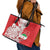 Custom Iran Football Leather Tote Bag Go Team Melli Leopard Pattern