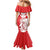 Custom Iran Football Mermaid Dress Go Team Melli Leopard Pattern - Wonder Print Shop