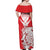 Custom Iran Football Off Shoulder Maxi Dress Go Team Melli Leopard Pattern - Wonder Print Shop