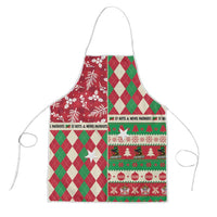 St Kitts & Nevis Cricket Christmas Apron Merry Xmas Patriots - Wonder Print Shop