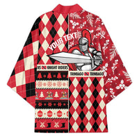 Personalized Trinbago Cricket Christmas Kimono Merry Xmas Knight Riders - Wonder Print Shop