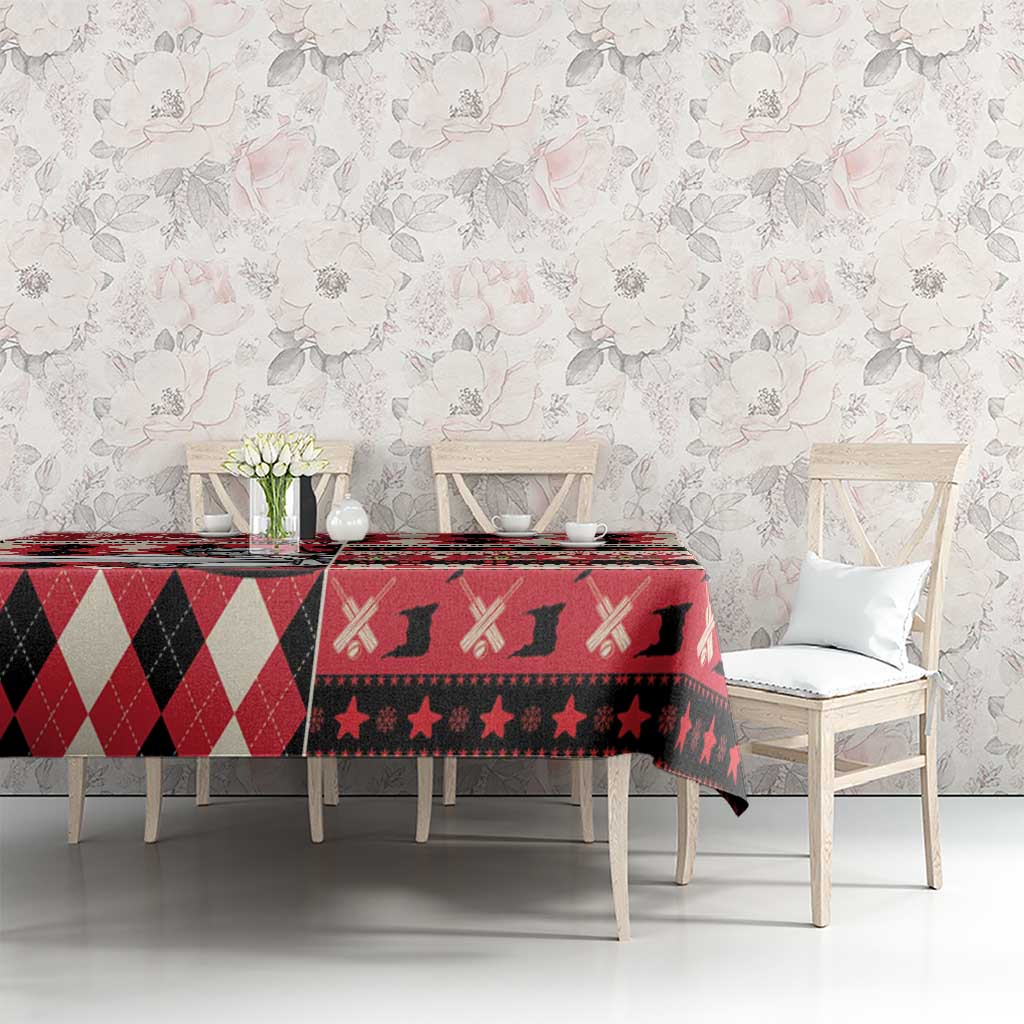 Trinbago Cricket Christmas Tablecloth Merry Xmas Knight Riders - Wonder Print Shop