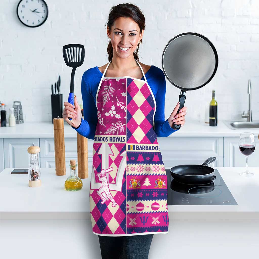 Barbados Cricket Christmas Apron Merry Xmas Royals - Wonder Print Shop