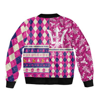 Personalized Barbados Cricket Christmas Bomber Jacket Merry Xmas Royals - Wonder Print Shop