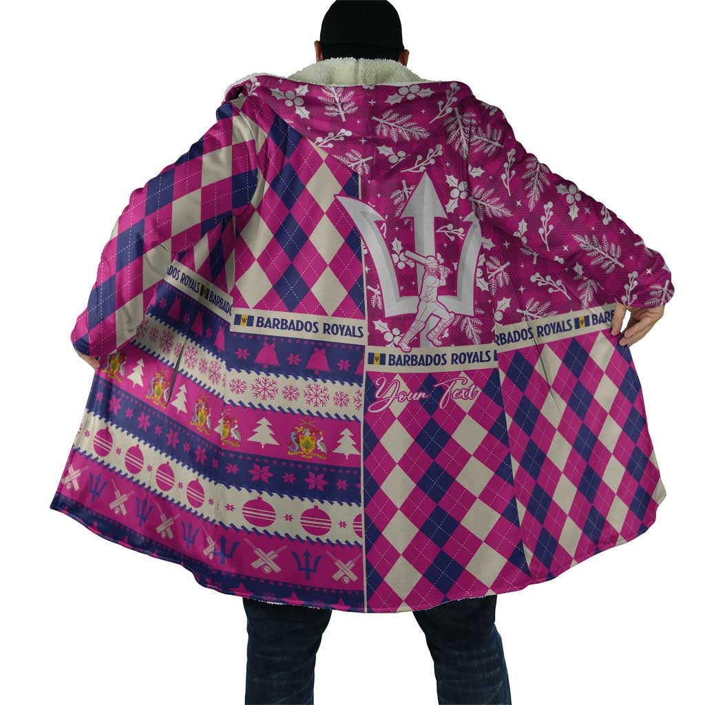 Personalized Barbados Cricket Christmas Cloak Merry Xmas Royals - Wonder Print Shop