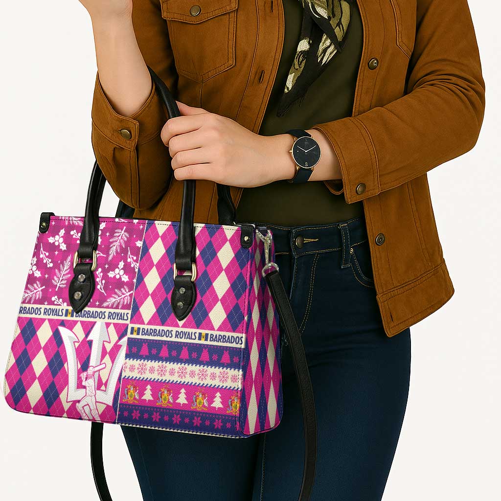 Barbados Cricket Christmas Leather Bag Merry Xmas Royals - Wonder Print Shop