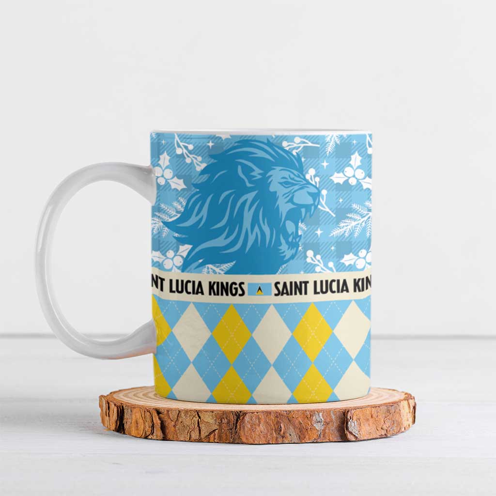 Personalized St Lucia Cricket Christmas Ceramic Mug Merry Xmas Kings - Wonder Print Shop