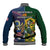 South Africa And United States Rugby Baseball Jacket 2023 Springboks Combine Eagles - Wonder Print Shop