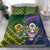 South Africa And United States Rugby Bedding Set 2023 Springboks Combine Eagles - Wonder Print Shop