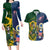 South Africa And United States Rugby Couples Matching Long Sleeve Bodycon Dress and Hawaiian Shirt 2023 Springboks Combine Eagles - Wonder Print Shop