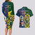 South Africa And United States Rugby Couples Matching Long Sleeve Bodycon Dress and Hawaiian Shirt 2023 Springboks Combine Eagles - Wonder Print Shop