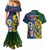 South Africa And United States Rugby Couples Matching Mermaid Dress and Hawaiian Shirt 2023 Springboks Combine Eagles - Wonder Print Shop