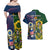 South Africa And United States Rugby Couples Matching Off Shoulder Maxi Dress and Hawaiian Shirt 2023 Springboks Combine Eagles - Wonder Print Shop