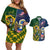 South Africa And United States Rugby Couples Matching Off Shoulder Short Dress and Hawaiian Shirt 2023 Springboks Combine Eagles - Wonder Print Shop