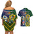 South Africa And United States Rugby Couples Matching Off Shoulder Short Dress and Hawaiian Shirt 2023 Springboks Combine Eagles - Wonder Print Shop