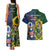 South Africa And United States Rugby Couples Matching Tank Maxi Dress and Hawaiian Shirt 2023 Springboks Combine Eagles - Wonder Print Shop