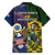 South Africa And United States Rugby Family Matching Long Sleeve Bodycon Dress and Hawaiian Shirt 2023 Springboks Combine Eagles - Wonder Print Shop