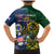 South Africa And United States Rugby Family Matching Mermaid Dress and Hawaiian Shirt 2023 Springboks Combine Eagles - Wonder Print Shop