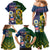 South Africa And United States Rugby Family Matching Mermaid Dress and Hawaiian Shirt 2023 Springboks Combine Eagles - Wonder Print Shop