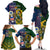 South Africa And United States Rugby Family Matching Off Shoulder Long Sleeve Dress and Hawaiian Shirt 2023 Springboks Combine Eagles - Wonder Print Shop