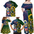 South Africa And United States Rugby Family Matching Off Shoulder Maxi Dress and Hawaiian Shirt 2023 Springboks Combine Eagles - Wonder Print Shop